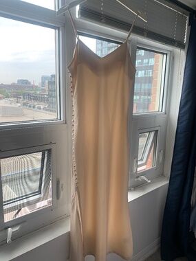 Warehouse satin midi dress